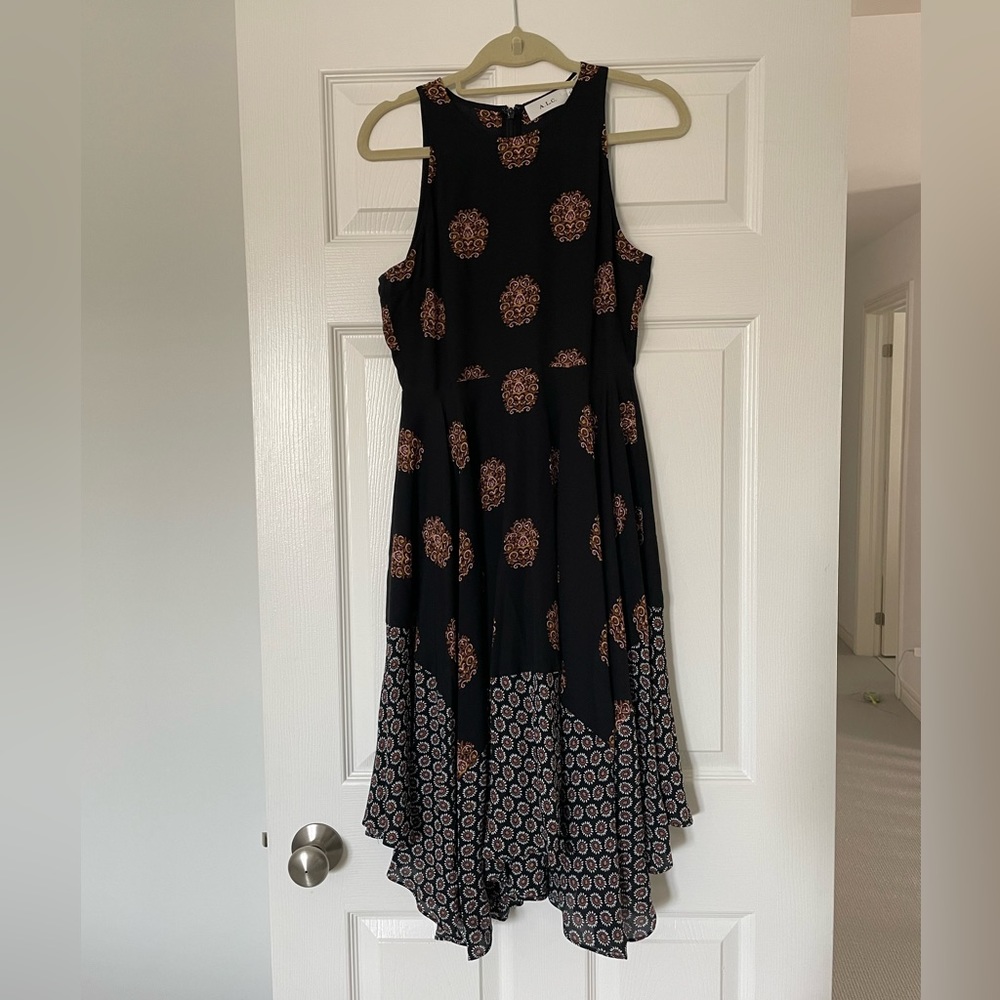 Mixed print ALC Elisa Dress